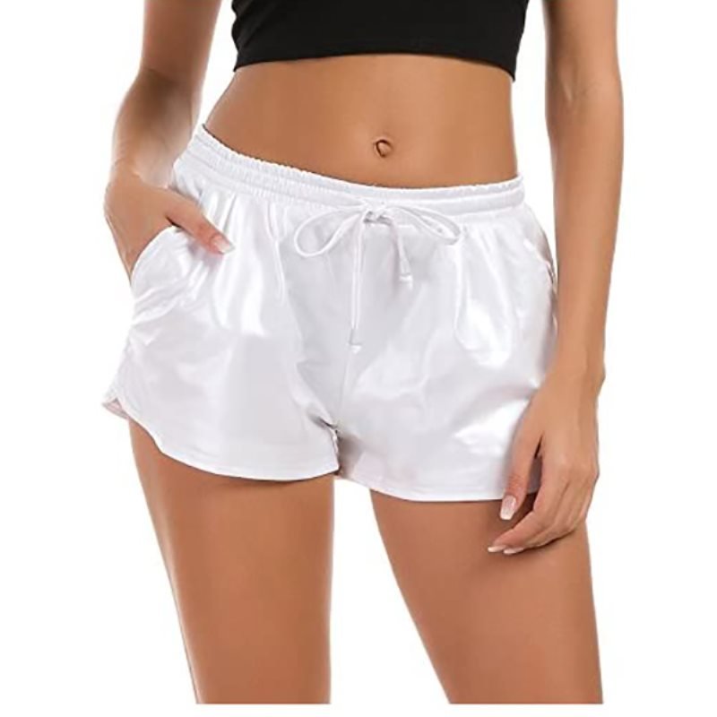 Hot Shorts, Shiny Metallic Pants with Elastic Drawstring : Sports Outdoors