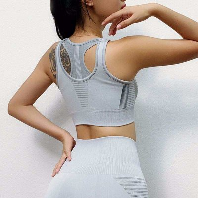 Stanik sportowy kobieta duzy wplyw wsparcie Fitness Top do biegania Push Up Gym bielizna do jogi trening treningowy solidna sportowa kamizelka Quick Dry