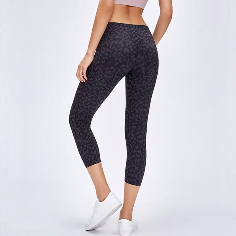2020 nowy Leopard kamuflaz drukuj kobiety wysokiej jakosci spodnie jogi elastyczne mocno bieganie spodnie dlugosci lydki wysokiej talii legginsy Fitness