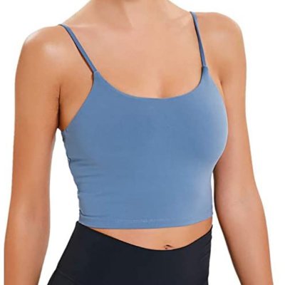 Women Padded Fitness Workout Shirts Tank Top at Amazon Women