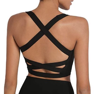 romansong Strappy s for Women Padded Criss-Cross Back Tank Tops at Amazon Women